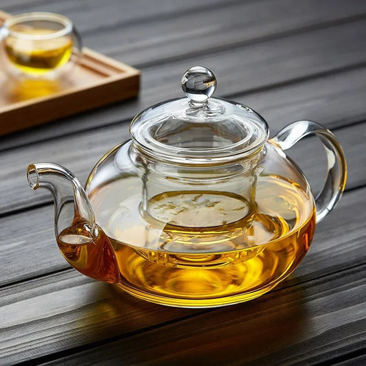 Filterable Heat-resistant Glass Teapot High Borosilicate Glass