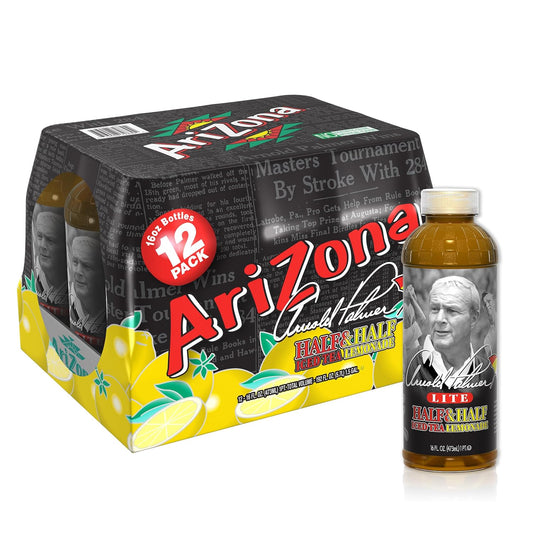 Savies Arizona iced tea lemonade bulk 12 pack 16oz bottles of Arnold Palmer half and half drink