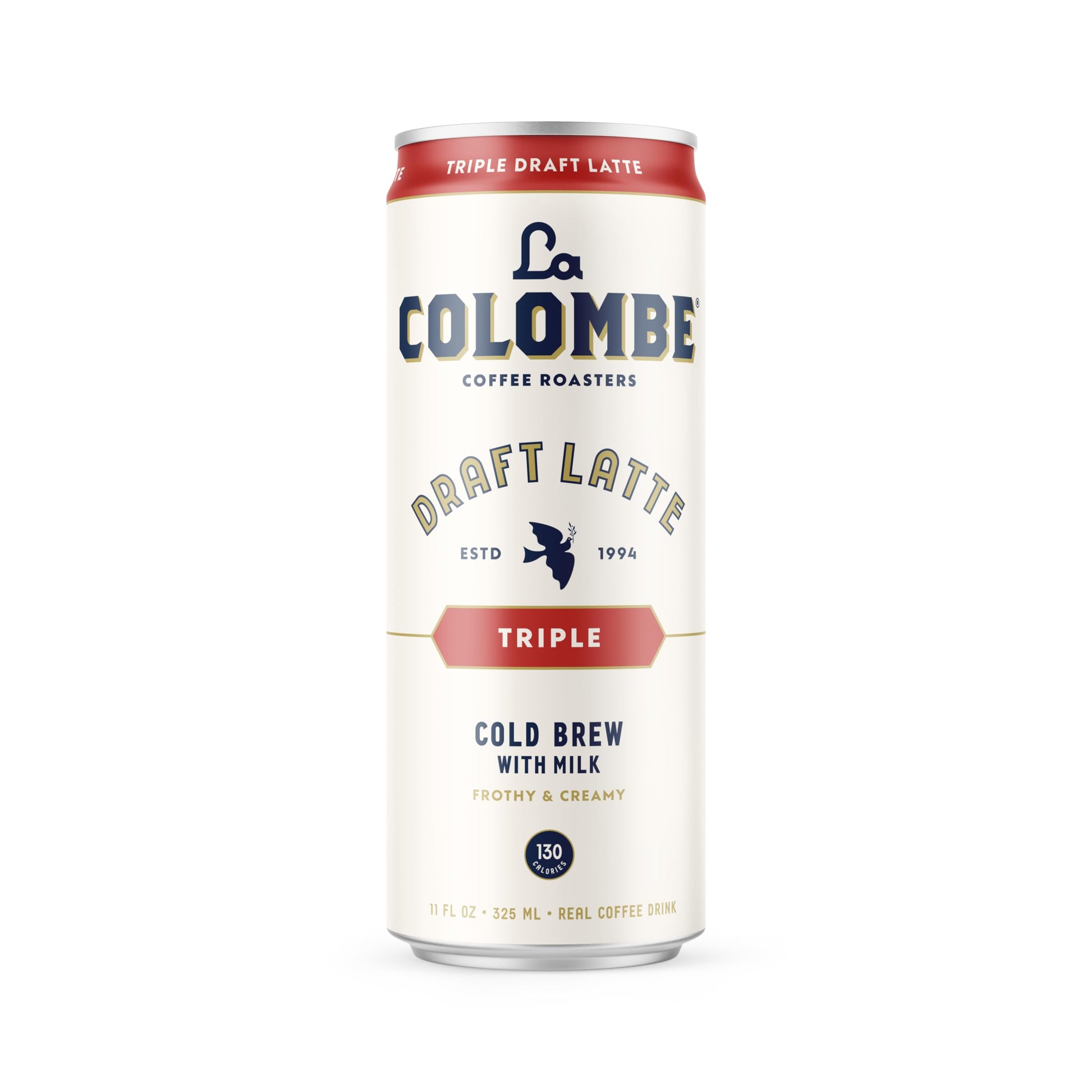 La Colombe Draft Latte 4 pack triple cold brew coffee with milk can by Savies